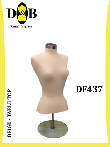 B-Dress Form Beige, Size 4/6, Female DF437