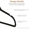 Adult Velvet ( 10 Per Pack), Black Hangers