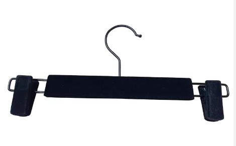 Adult Velvet (10 Per Pack), Black Hangers (H198)