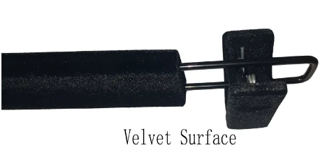 Adult Velvet (10 Per Pack), Black Hangers (H198)