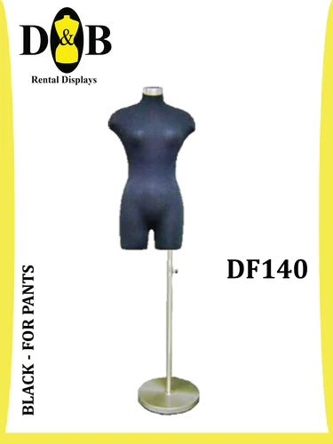 B-Dress Form  Black, Size 6/8, Female DF140