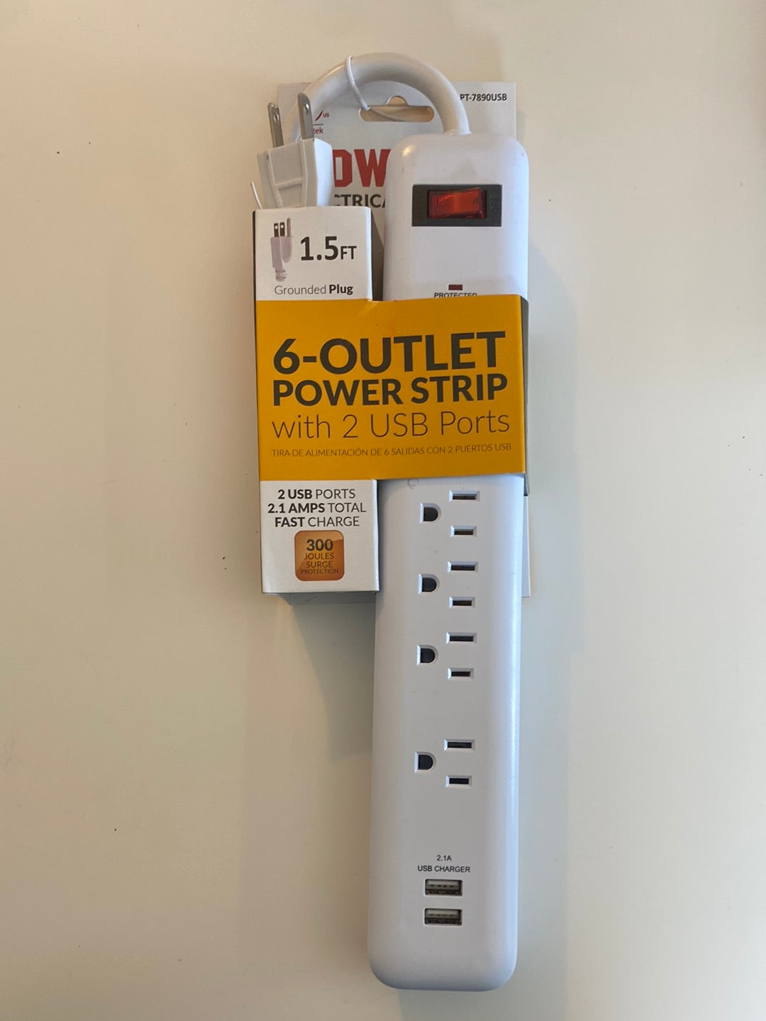 Power Strip (2 USB Ports)