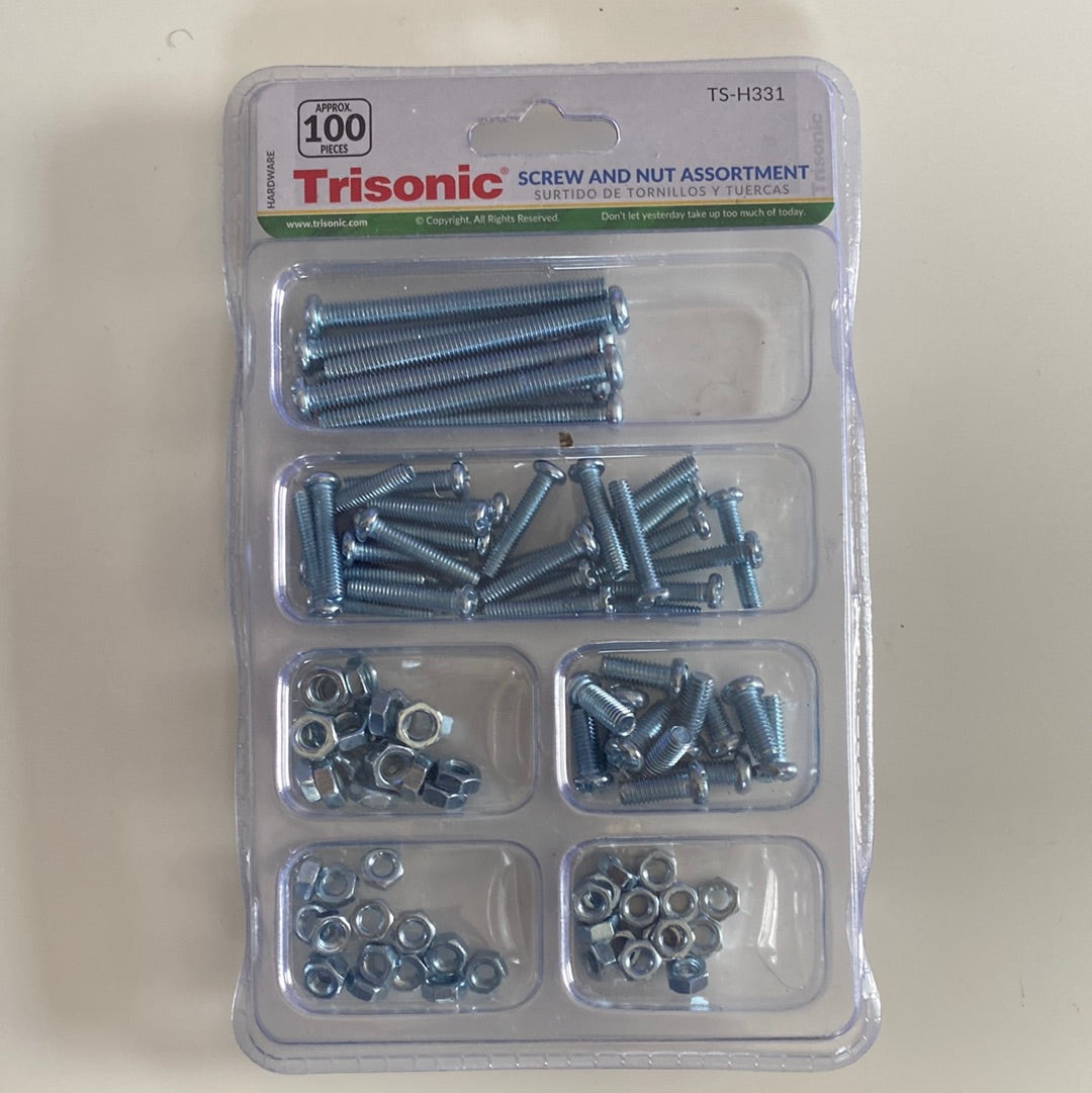 Screw and Nut Assortment 100pcs