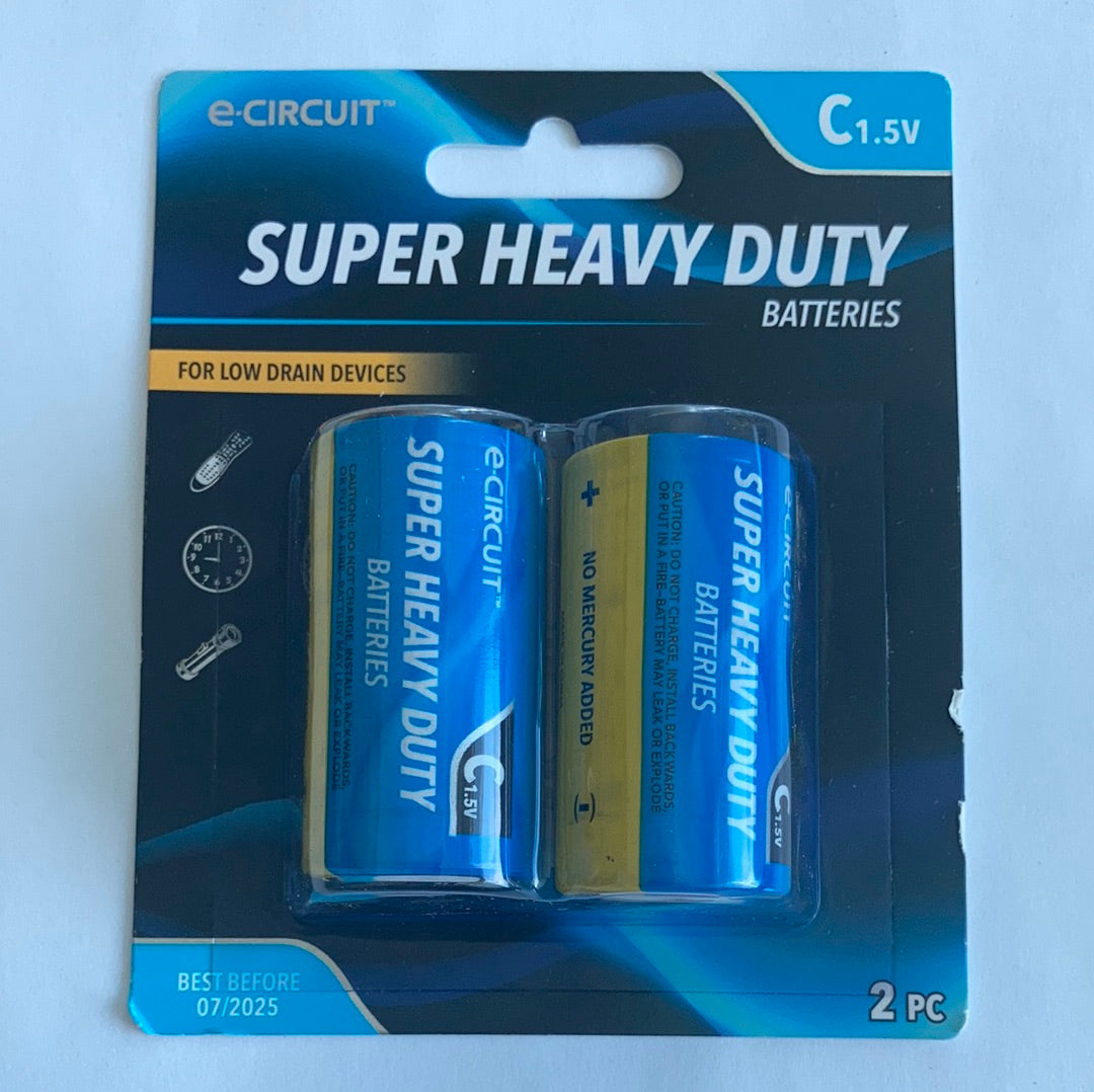 C1.5v heavy duty batteries