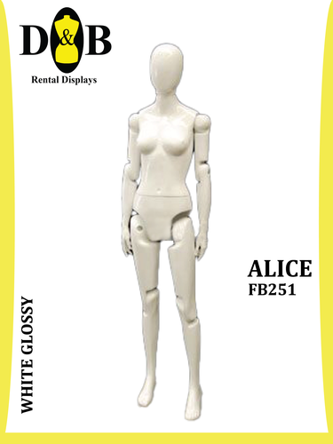 Egghead Full Body White Glossy Female ALICE FB251