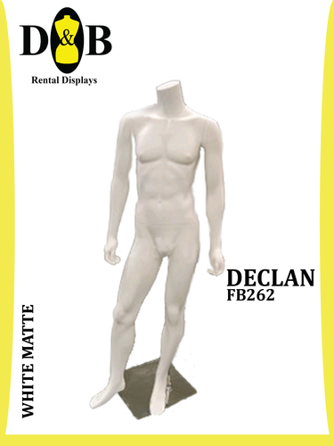 Headless Full Body  White Matte, Male DECLAN FB262