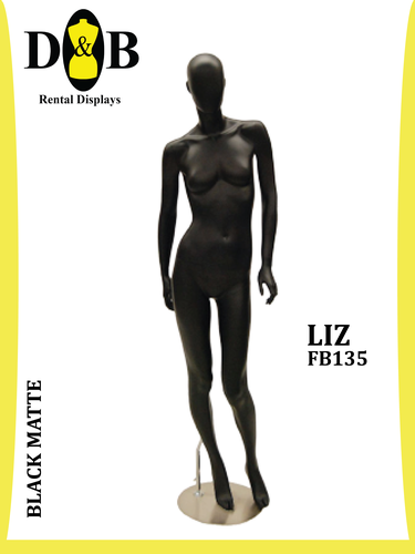 Egghead Full Body Black Matte, Female LIZ FB135